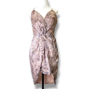Tjd Basilisk Snake print mini dress